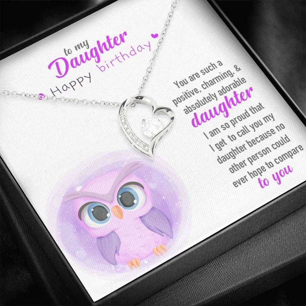 Birthday Gift For Daughter Silver Forever Love Necklace You're Such A Charming