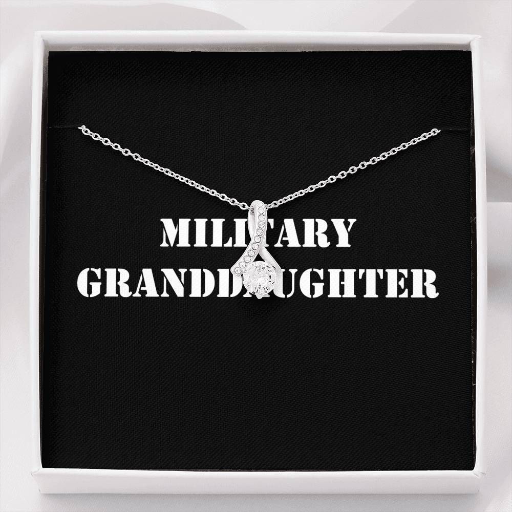 Birthday Gift For Military Granddaughter Alluring Beauty Necklace