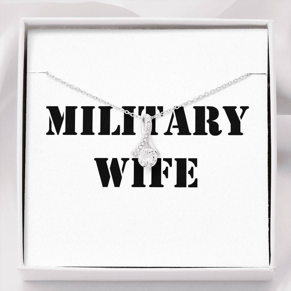 Birthday Gift For Military Wife Alluring Beauty Necklace