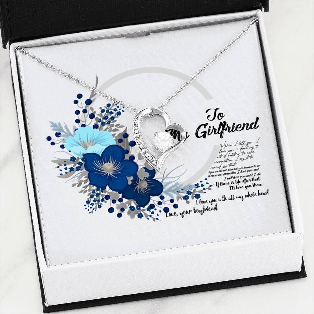 Birthday Gift For My Girlfriend My Best Friend Forever Forever Love Necklace