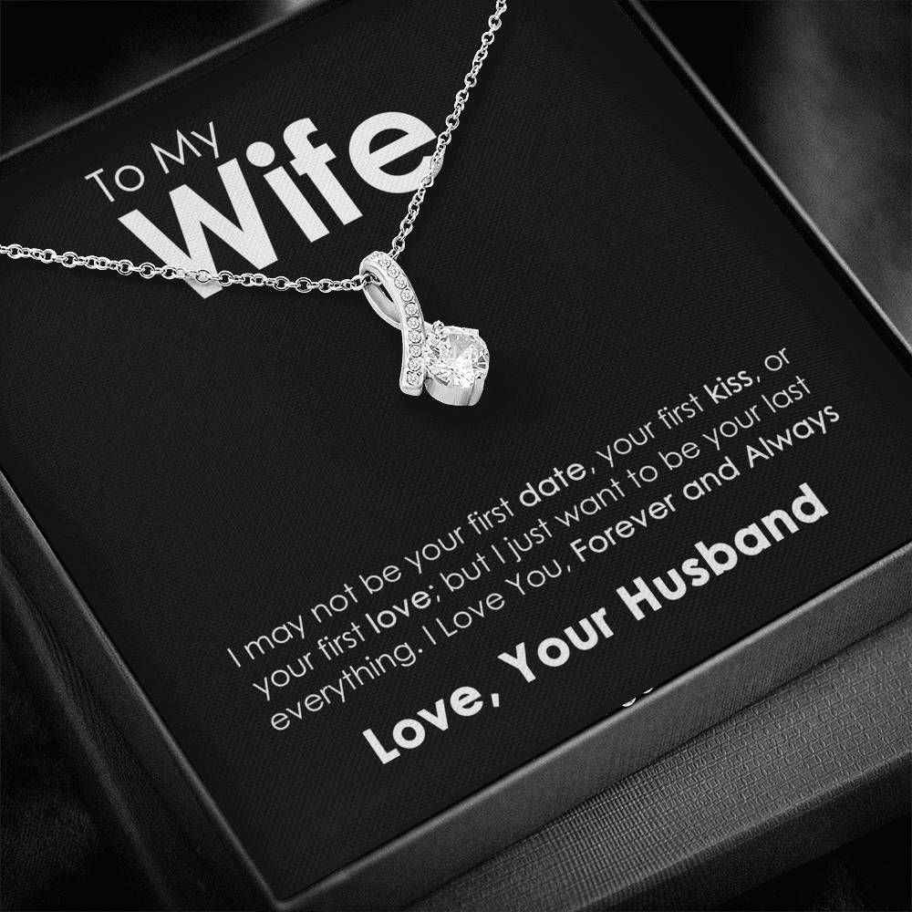 Black I Love You Forever Alluring Beauty Necklace Gift For Wife
