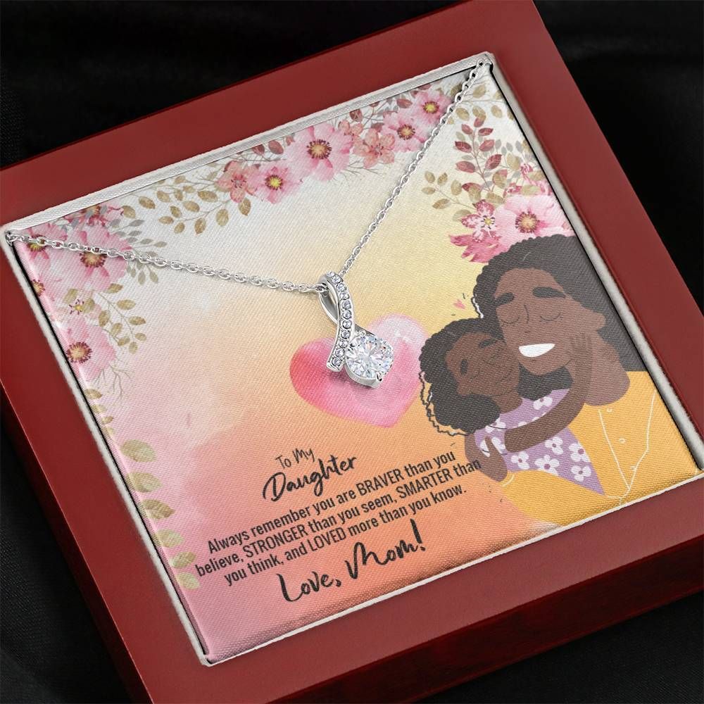 Black Women Always Remember Alluring Beauty Necklace For Daughter