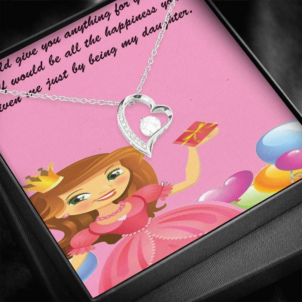 Blessed With The Best Birthday Forever Love Necklace For Daughter
