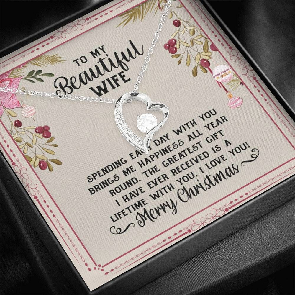 Bring Me Happiness All Year Forever Love Necklace Gift For Wife