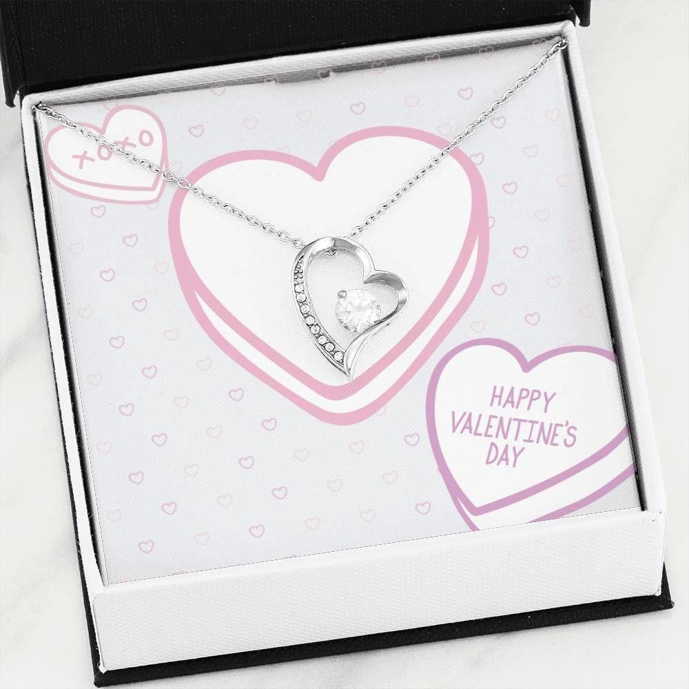 Candy Sweet Happy Valentine's Day Forever Love Necklace Gift For Wife