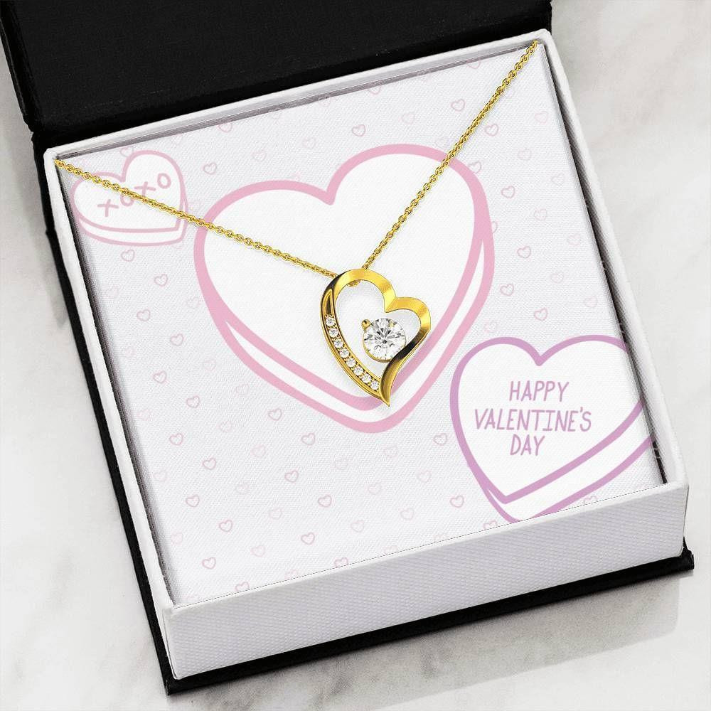 Candy Sweet Happy Valentine's Day Forever Love Necklace Gift For Wife