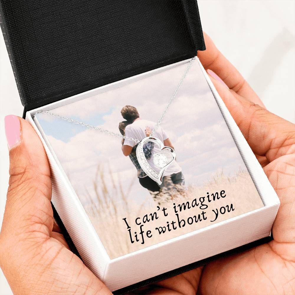 Can't Imagine Life Without You Forever Love Necklace Giving Lover