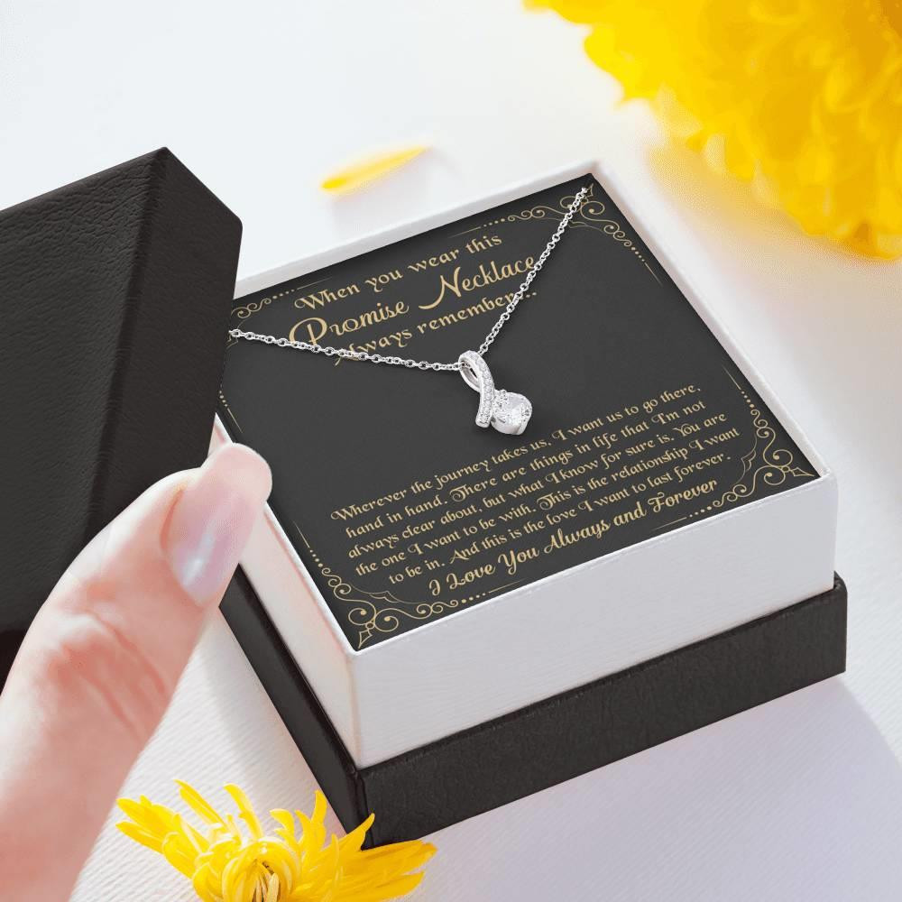 Charming Gift For Girlfriend You're The One I Want To Be With Alluring Beauty Necklace
