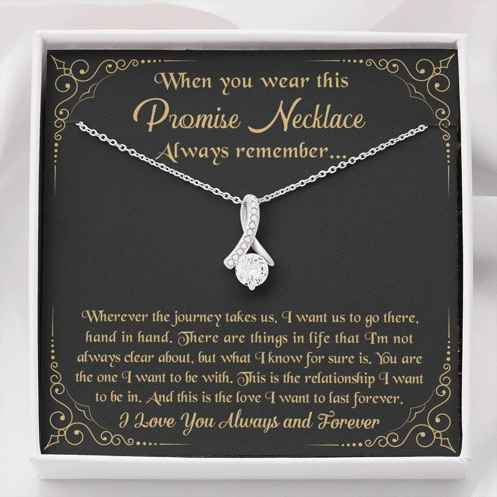Charming Gift For Girlfriend You're The One I Want To Be With Alluring Beauty Necklace