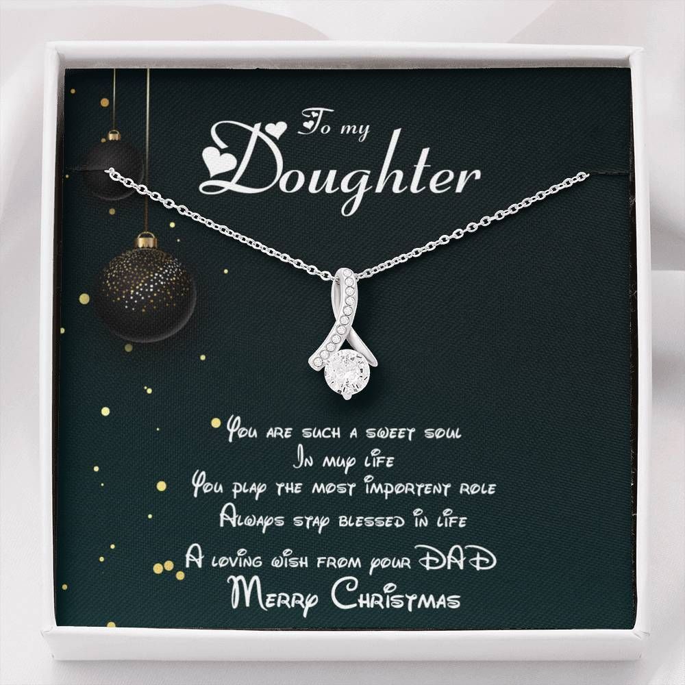 Christmas Disney Sweet Gift Alluring Beauty Necklace For Daughter