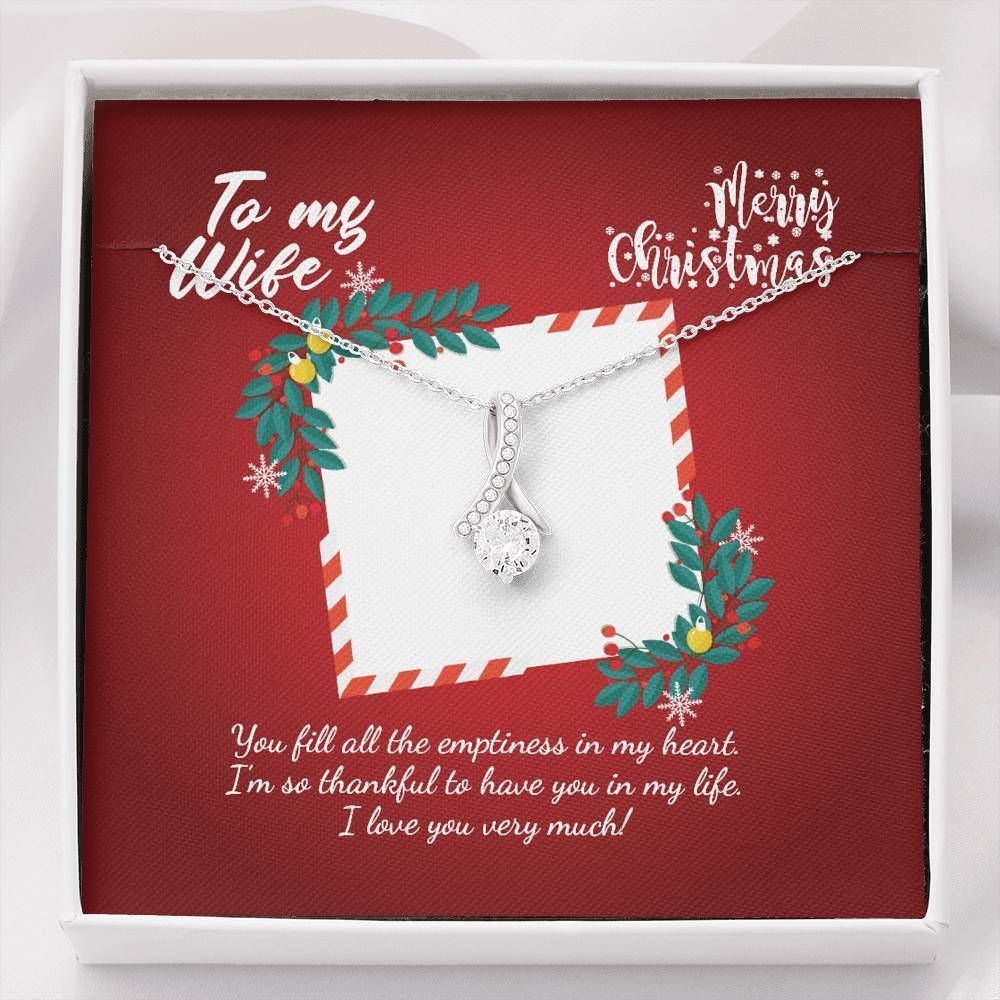 Christmas Thankful To Have You Alluring Beauty Necklace For Wife