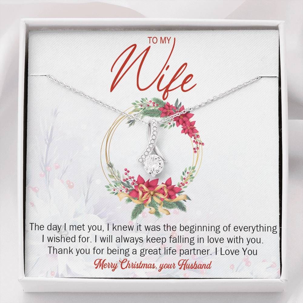 Christmas The Day I Met You Alluring Beauty Necklace For Wife