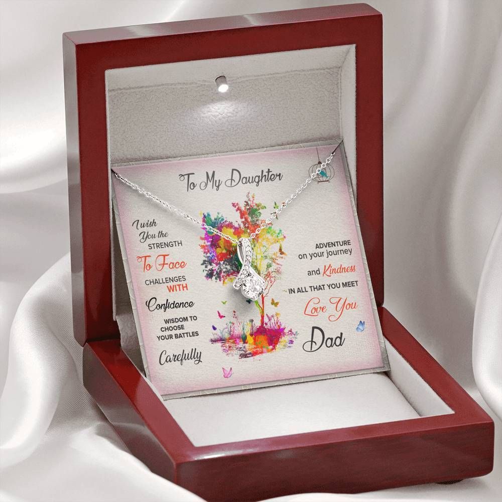 Daddy Loves You Alluring Beauty Necklace To Daughter