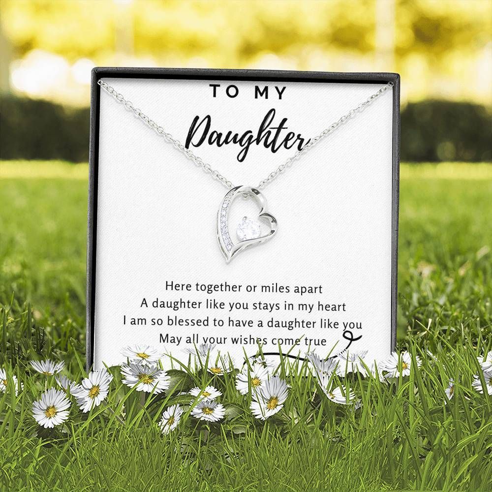 Daughter Birthday Gift You're Braver Than You Think Forever Love Necklace
