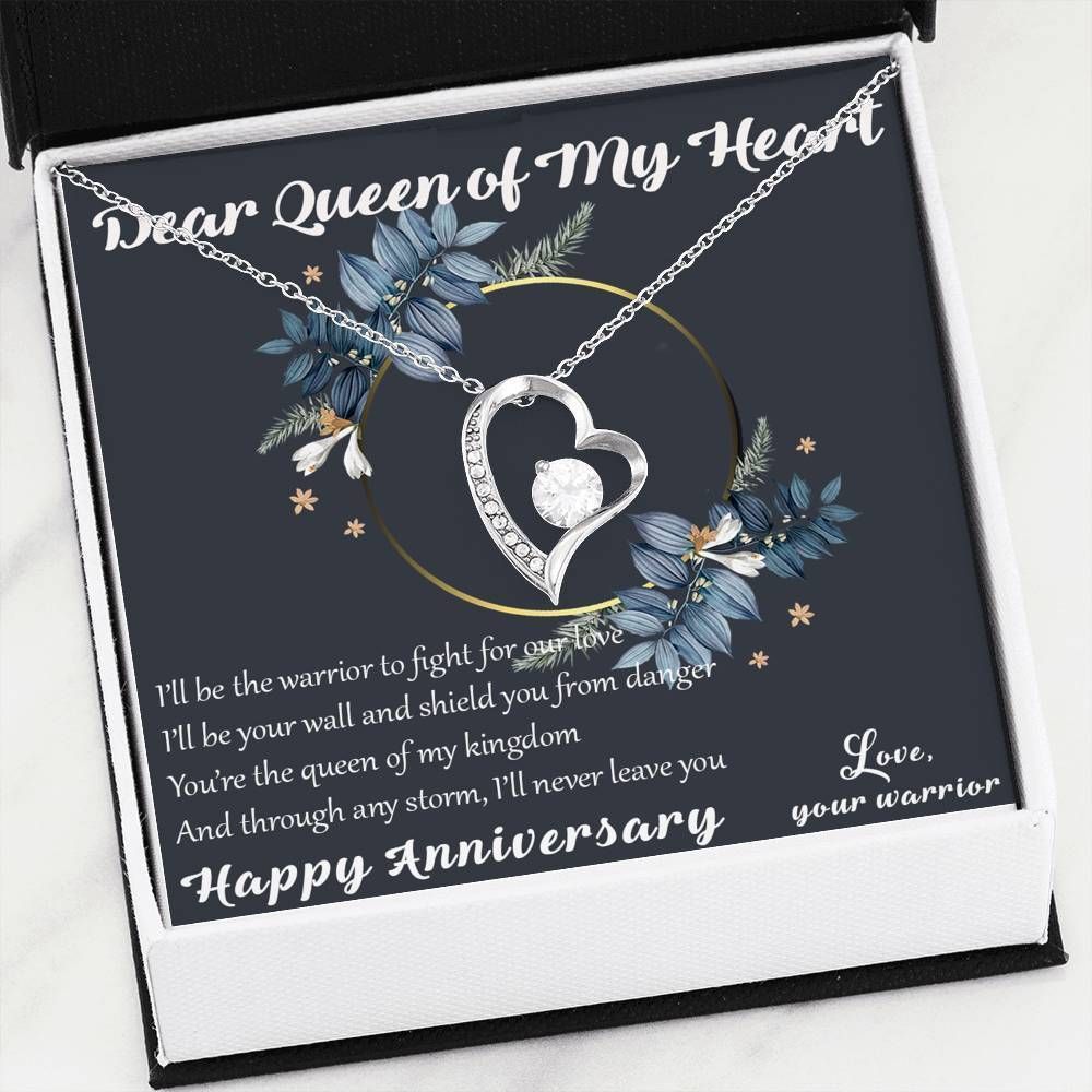 Dear Queen Of My Heart Forever Love Necklace Gift For Her