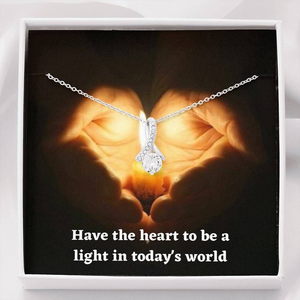 Encouraging Message Card Alluring Beauty Necklace Present For Women
