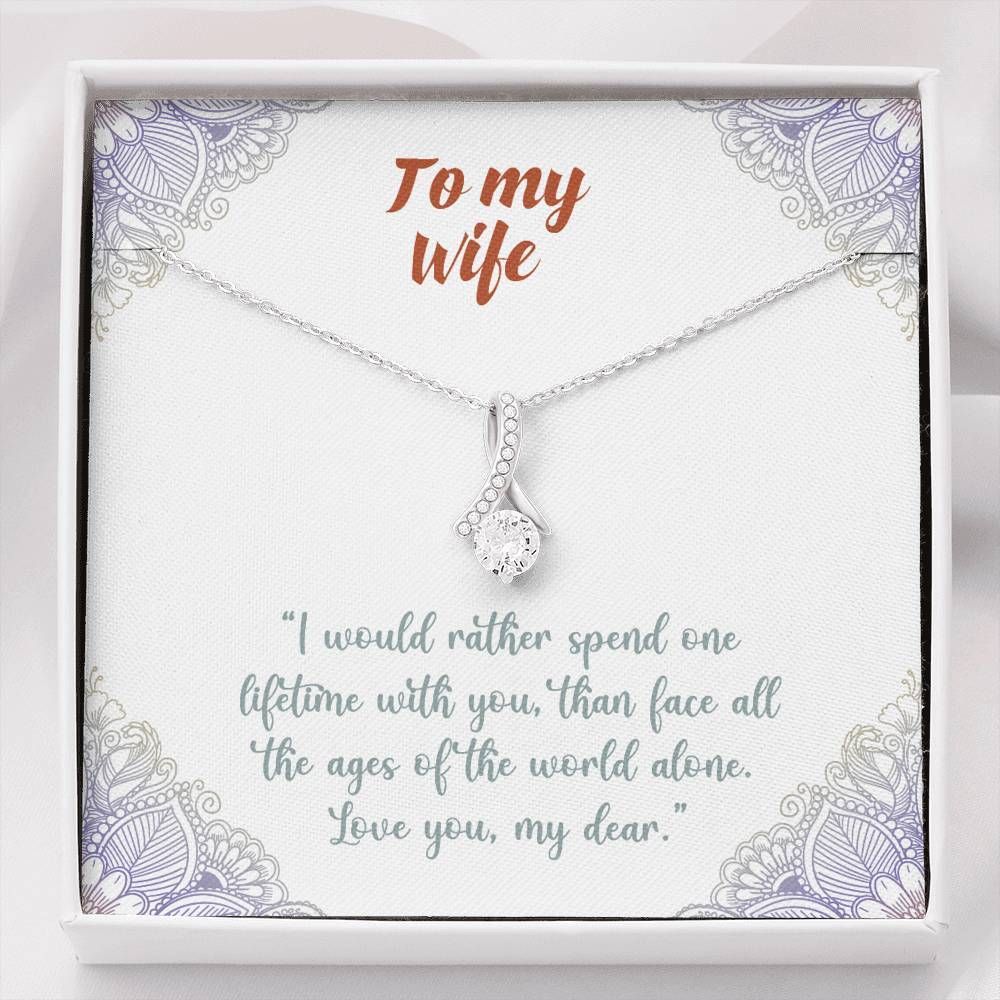 Face All The Ages Of The World Alone  Alluring Beauty Necklace For Wife