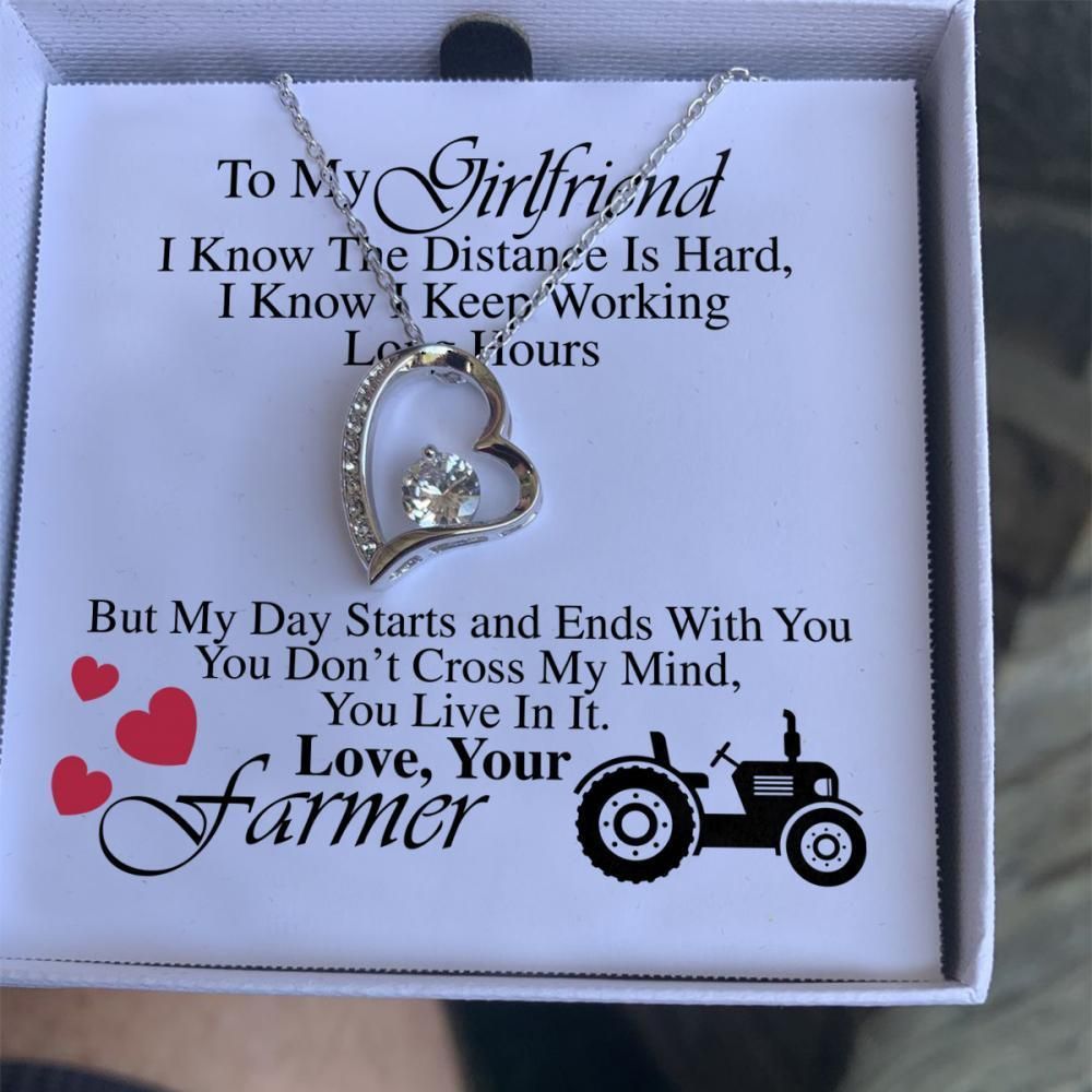 Farmer Giving Girlfriend Forever Love Necklace You Live In It