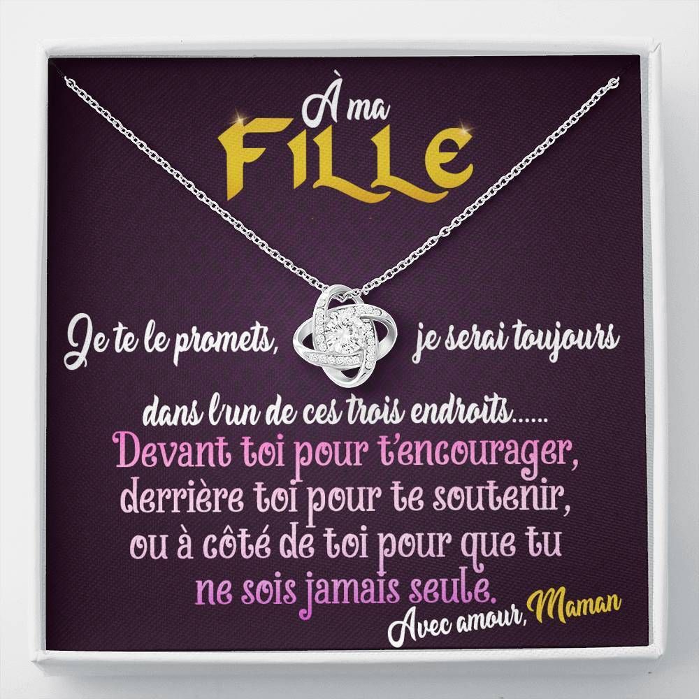 For Mama Pour Une Adorable Fille Love Knot Necklace