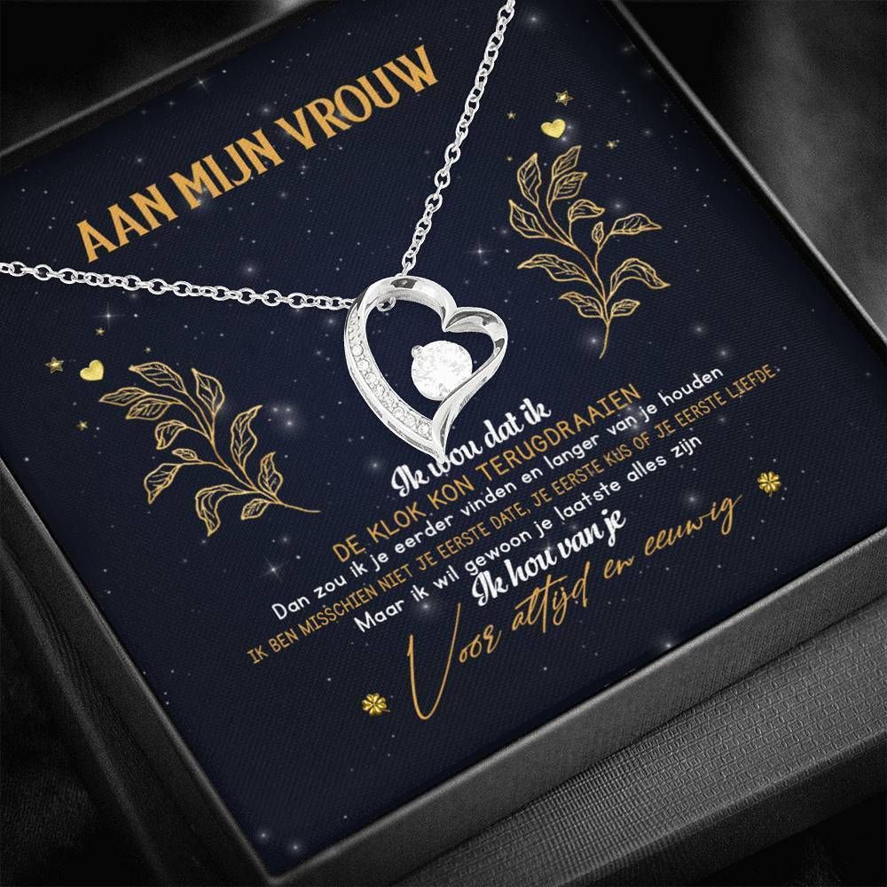 Forever Love Necklace For Aan Mijn Vrouw With Message Card