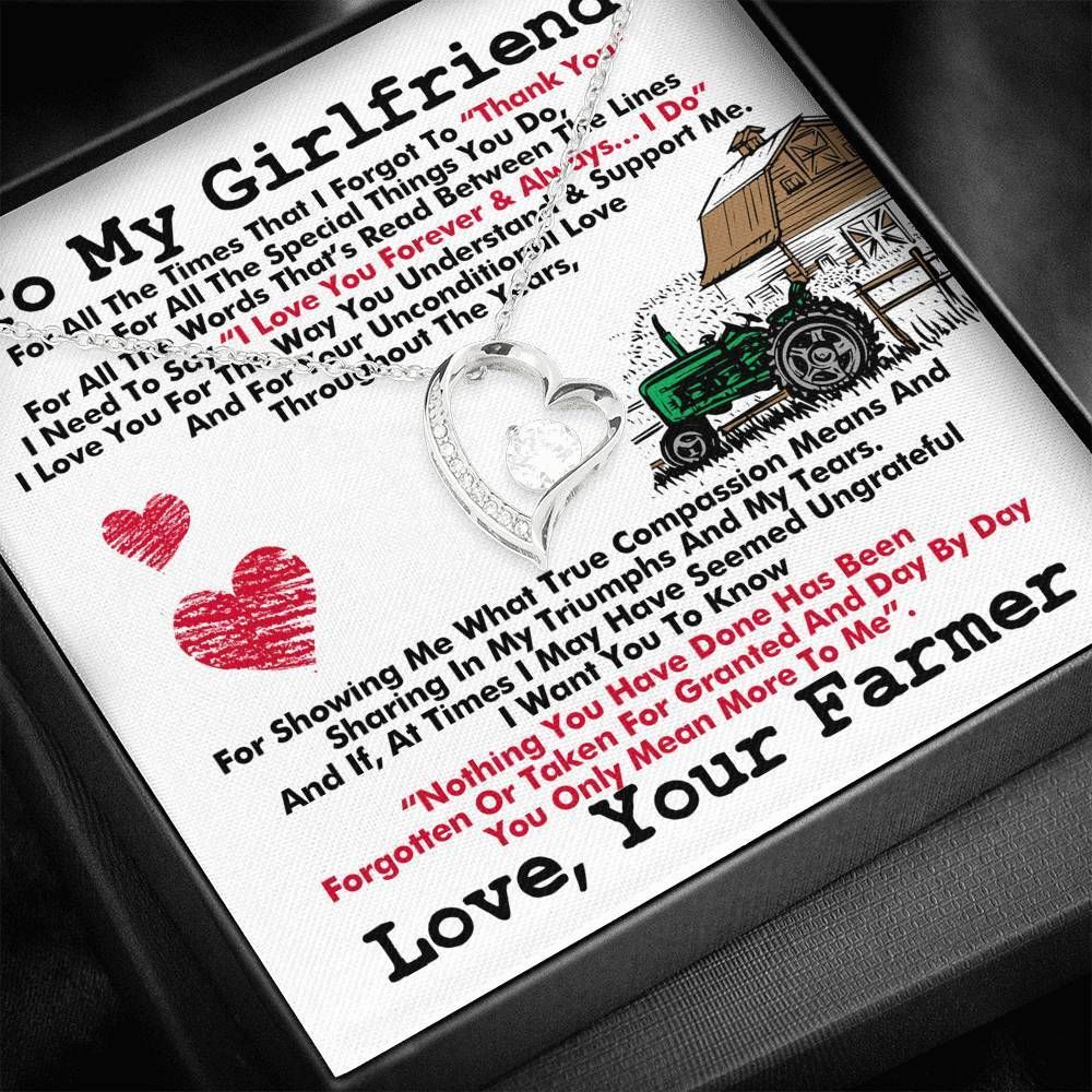 Forever Love Necklace For Girlfriend From Farmer Love You For The Way Understand
