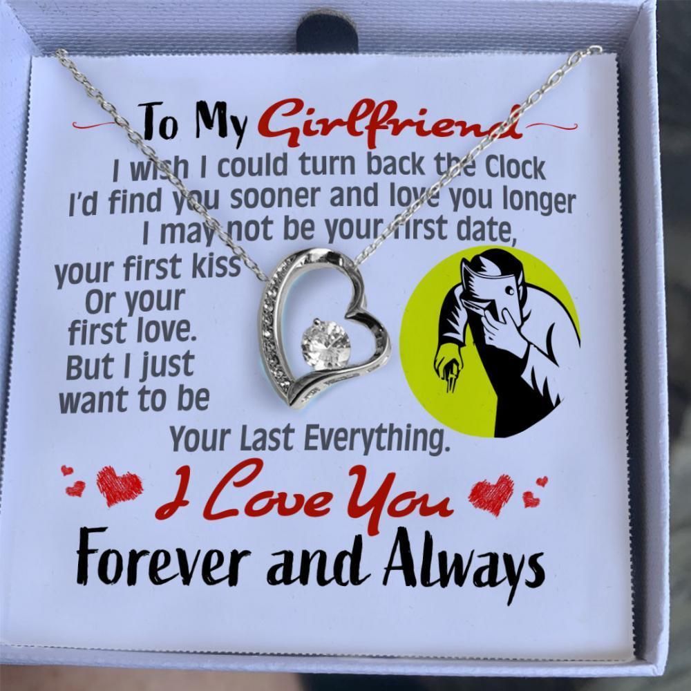 Forever Love Necklace For Welder's Girlfriend Love You Longer