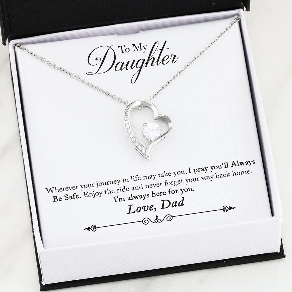 Forever Love Necklace With Box Insert / 30-dad-2-daughter-safe