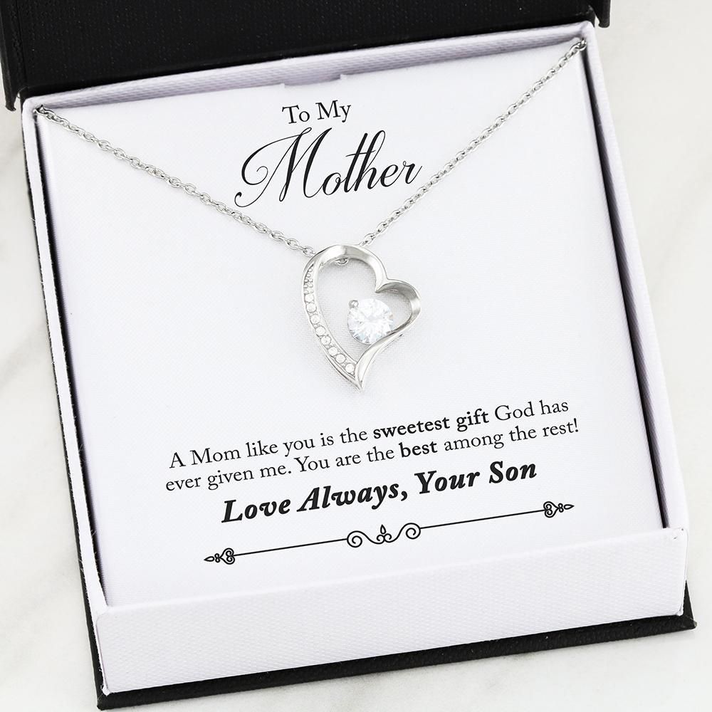 Forever Love Necklace With Box Insert / 50-son-2-mom-best