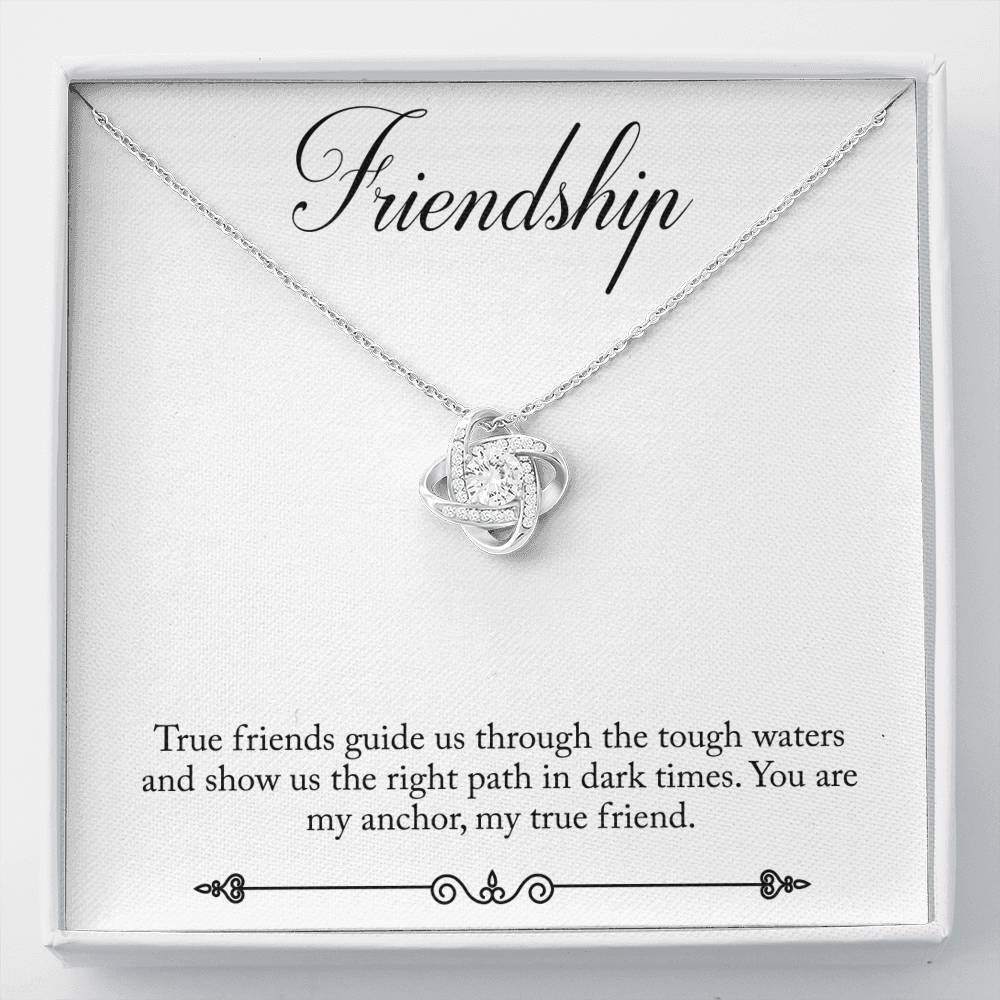 Friendship Gift For True Friends Love Knot Necklace