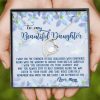 Gift For Daughter Forever Love Necklace Message Card I Am So Proud Of You