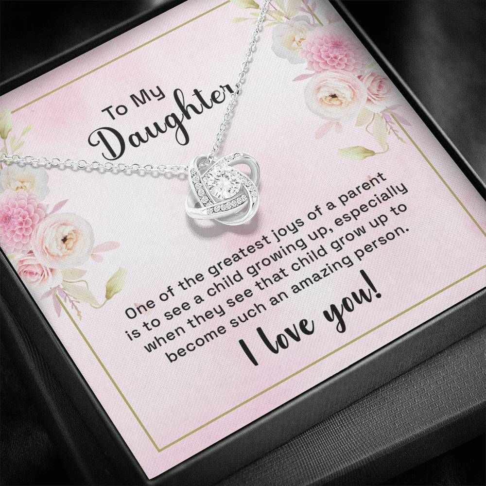 Gift For Daughter Love Knot Necklace Become Such An Amazing Person