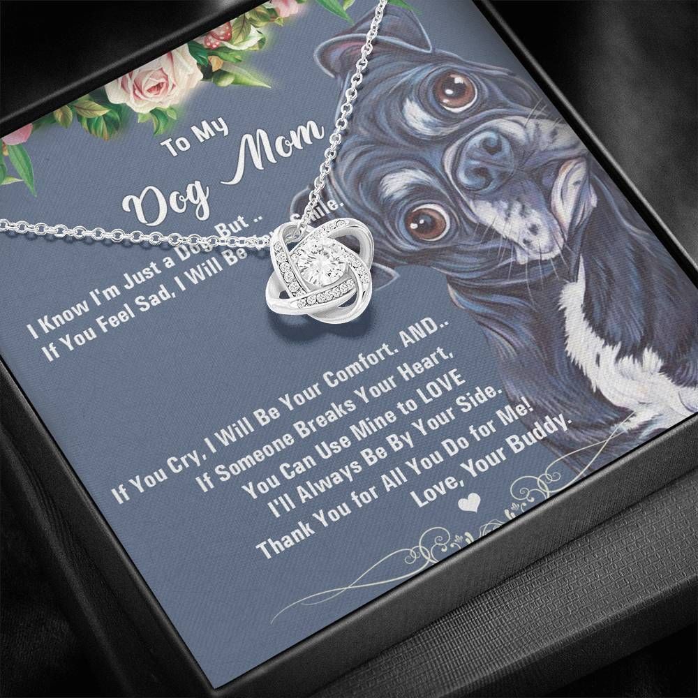 Gift For Dog Mom Love Knot Necklace I'll Be Your Smile