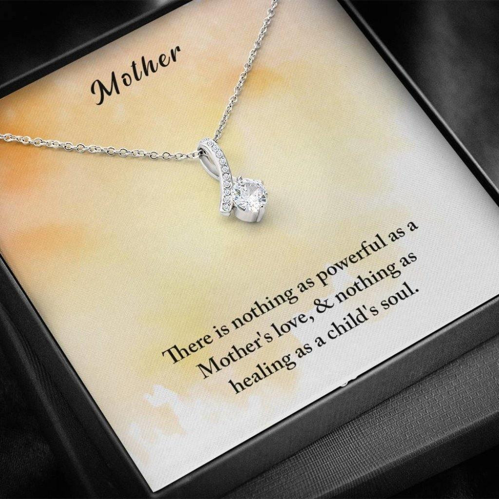 Gift For Mom Alluring Beauty Necklace There Is Nothing As Powerful As Mothers Love