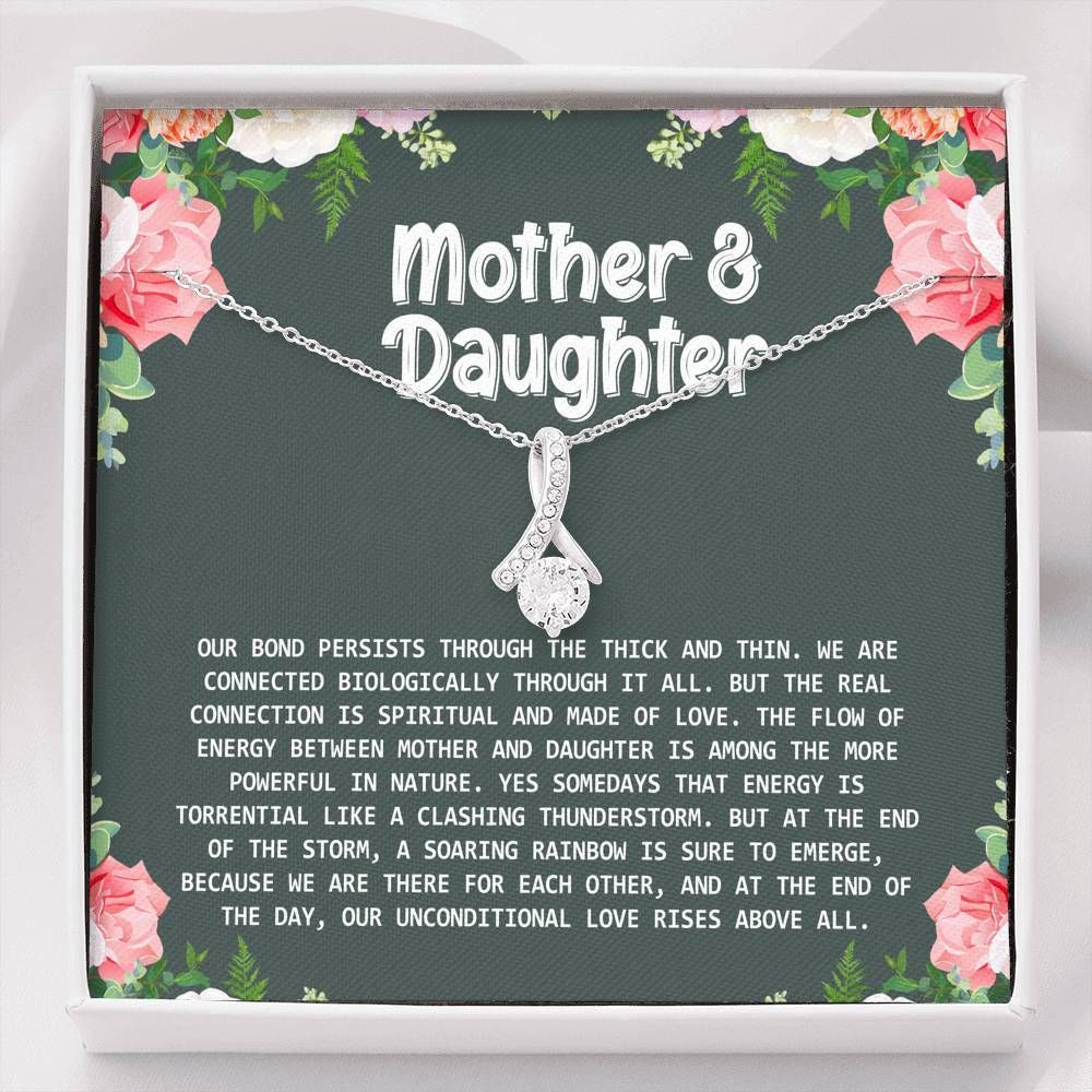 Gift For Mom And Daughter Alluring Beauty Necklace Love Bond