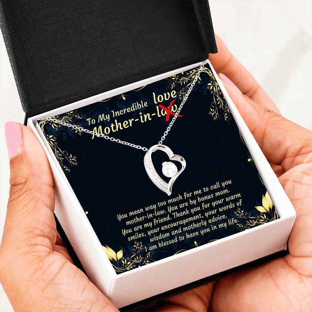 Gift For Mom-in-law You Are My Friend Forever Love Necklace
