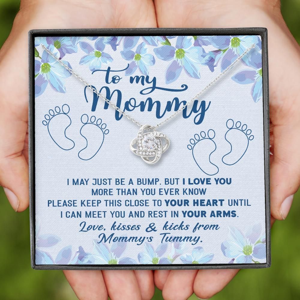 Gift For New Mom Love Knot Necklace I Love You More Than You Ever Know