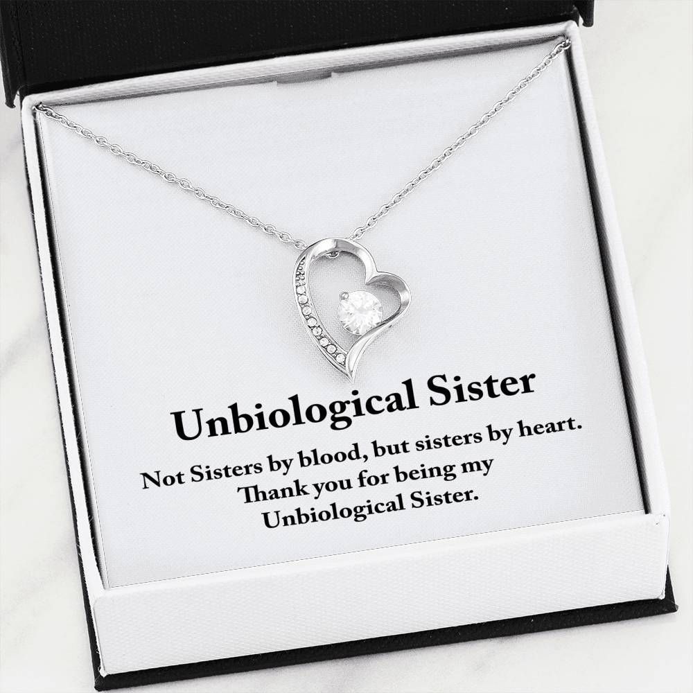 Gift For Unbiological Sister Forever Love Necklace