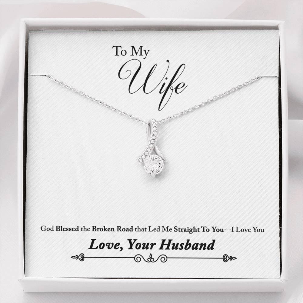 Gift For Wife Alluring Beauty Necklace God Blessed The Broken Road
