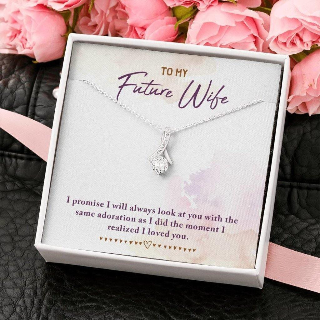 Gift For Wife Future Wife I Realized I Loved You Alluring Beauty Necklace