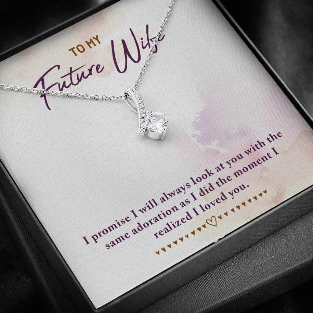 Gift For Wife Future Wife I Realized I Loved You Alluring Beauty Necklace