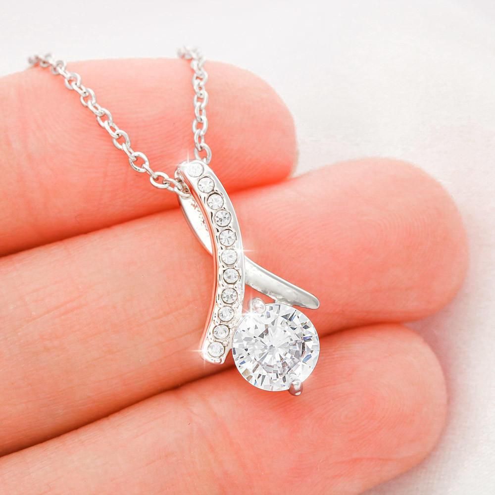 Gift For Wife Future Wife Love Knot Necklace I Love You Just Because I Am