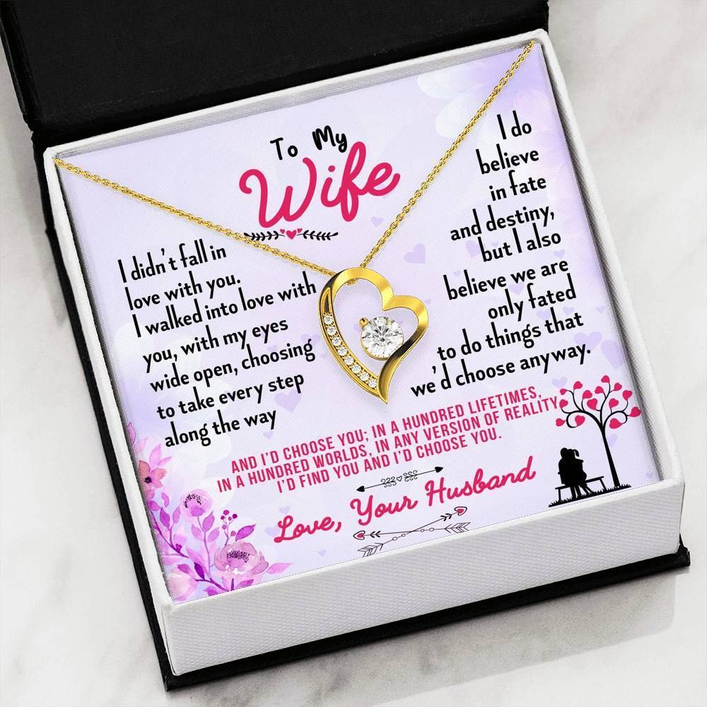 Gift For Wife I Do Believe In Fate And Destiny Forever Love Necklace