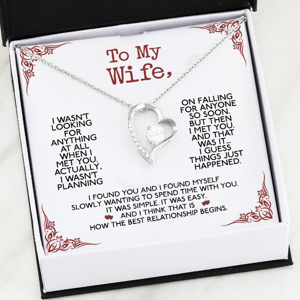 Gift For Wife I Found You And I Found Myself Forever Love Necklace