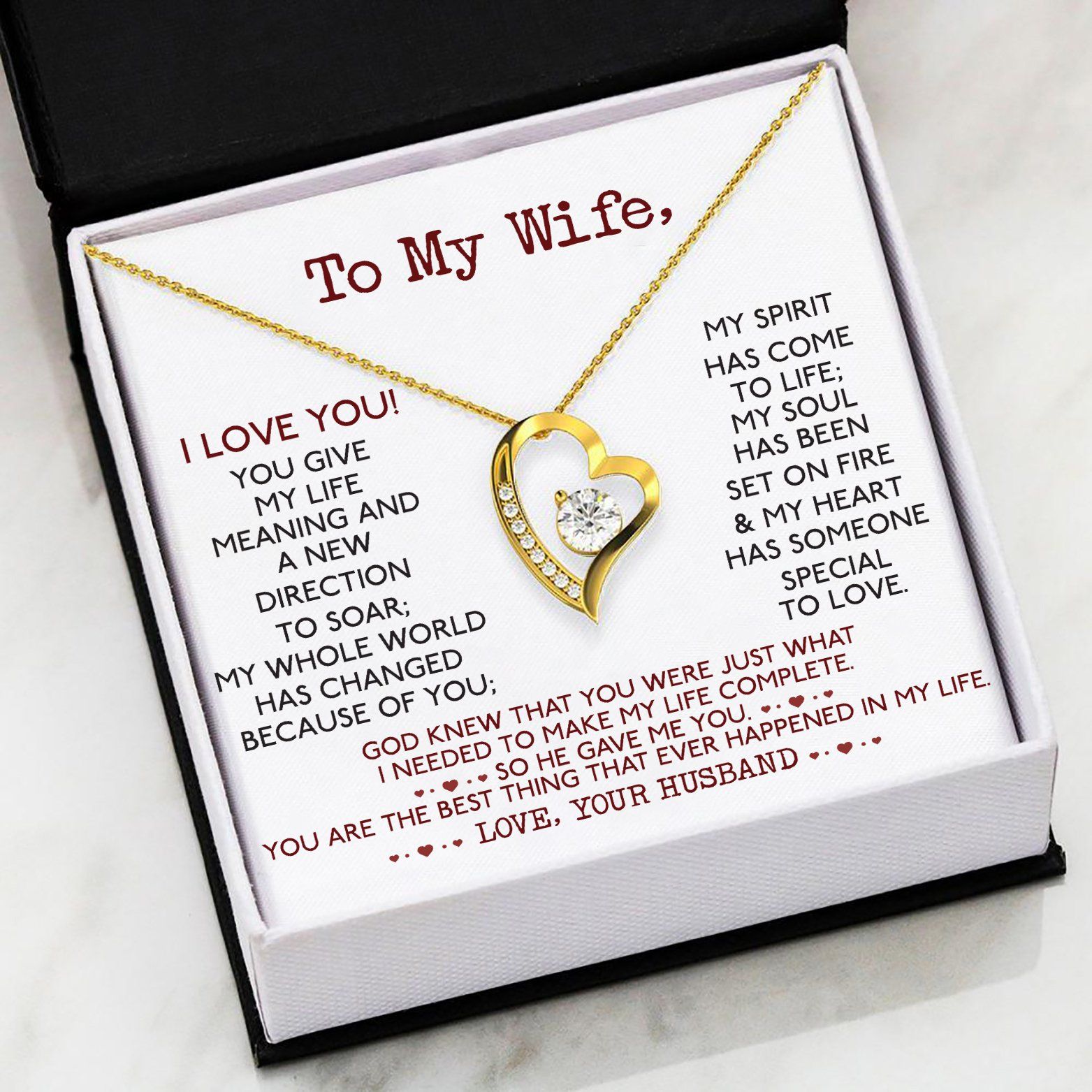 Gift For Wife I Needed You To Make My Life Complete Forever Love Necklace