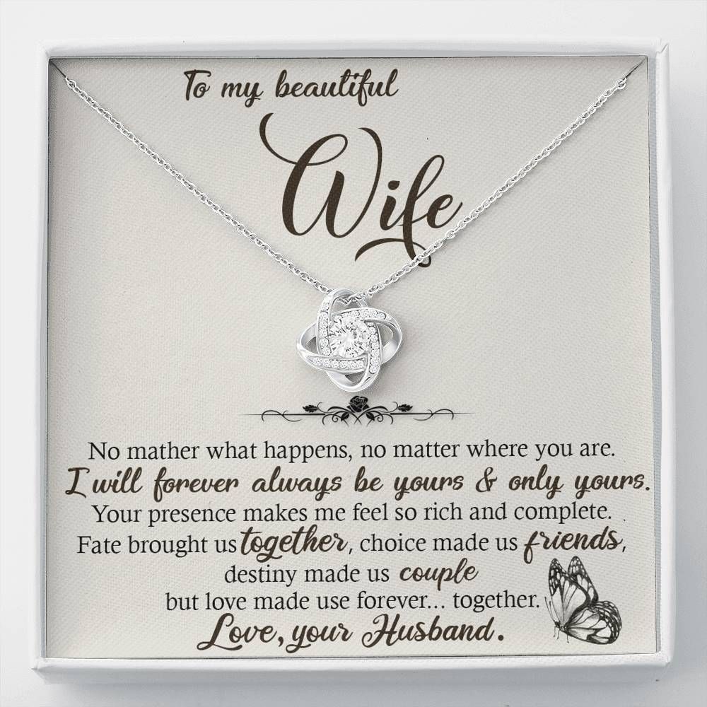 Gift For Wife Quotes Gift Love Knot Necklace