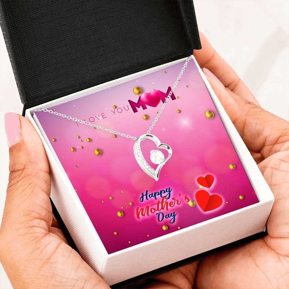 Giving Mom I Love You Happy Mother's Day Forever Love Necklace