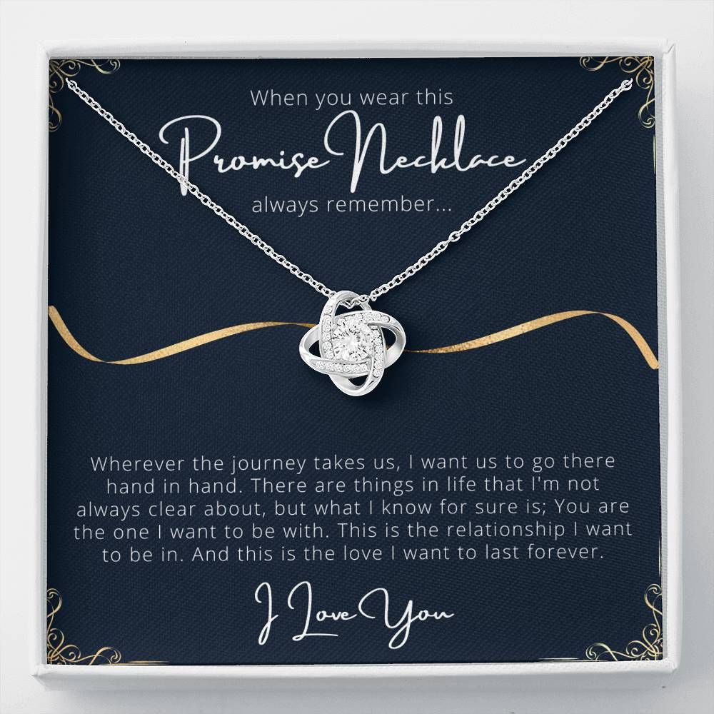Giving Wife Want To Last Forever Love Knot Necklace