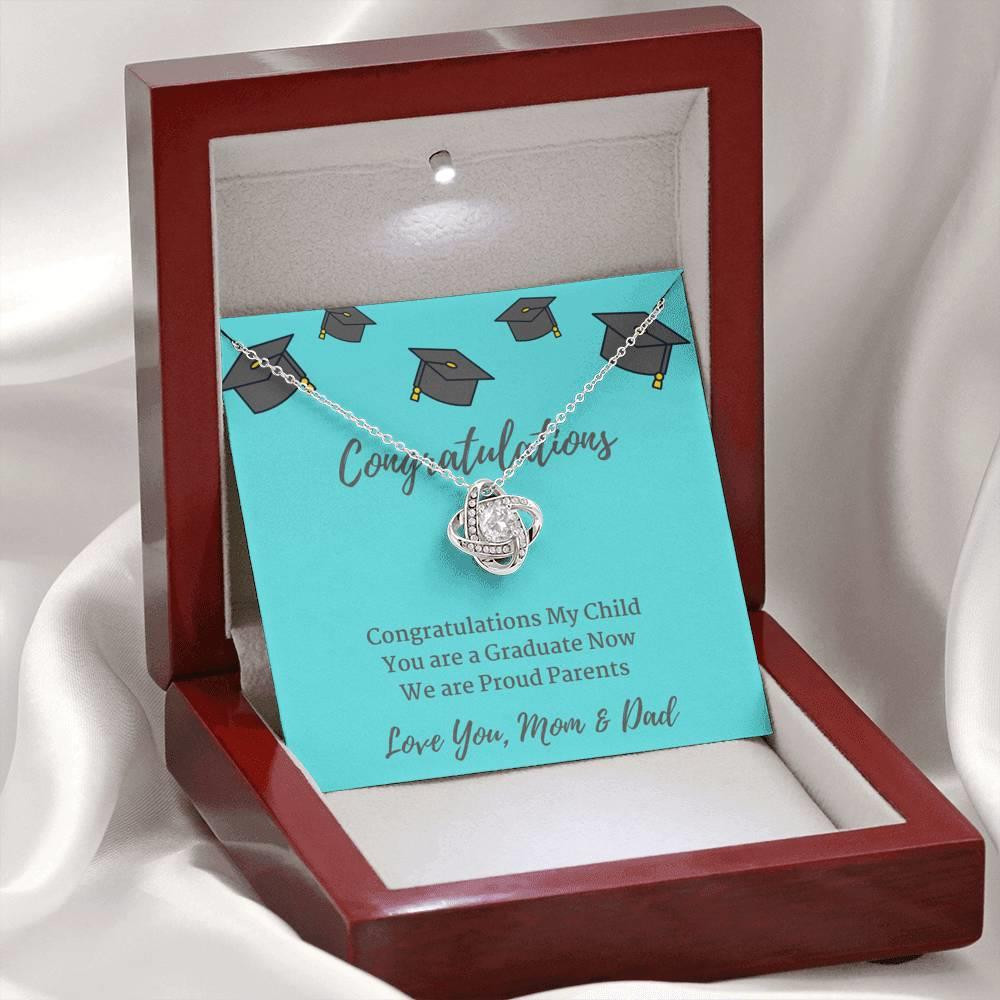 Graduation Day Gift For Daughter Hope For New Life Love Knot Necklace