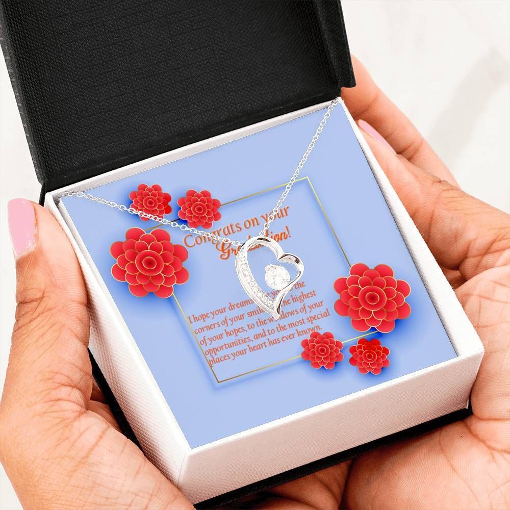 Graduation Gift For Girls Hope Your Dream Come True Forever Love Necklace