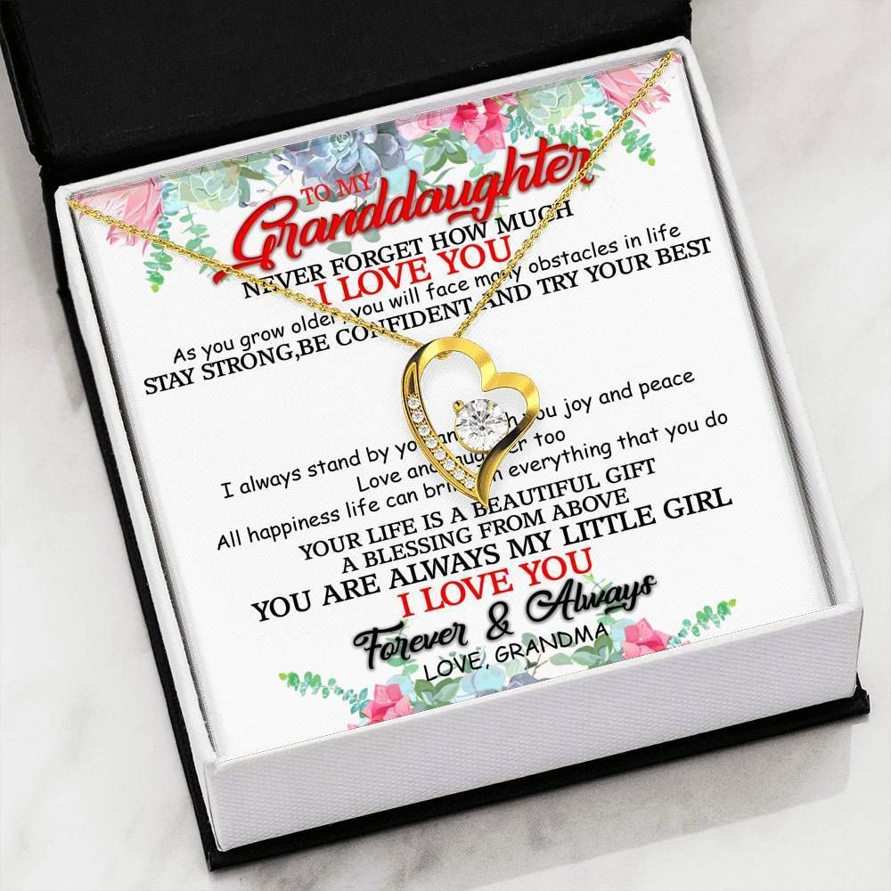 Grandma To Granddaughter - Forever Love Necklace Dnl1646